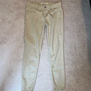 Khaki jegging skinny straight